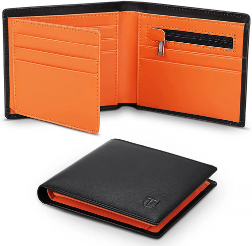 Genuine leather men slim - men's,